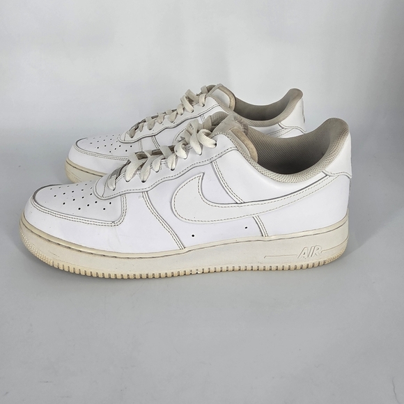 Nike Air Force 1 Low White 315122-111 Men\'s 14 Shoes Vintage Triple White main image 5